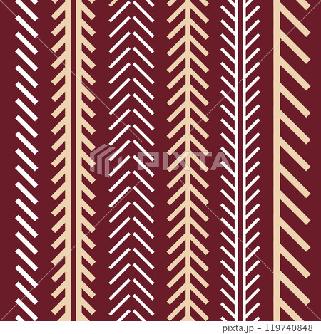 Winter pattern with fir-trees. Christmas ornament 119740848