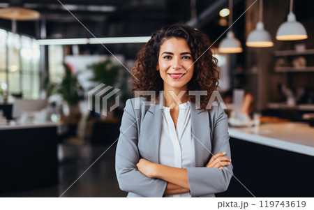 Female Entrepreneur in Modern Workplace 119743619