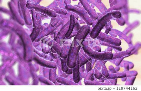Microbacteria and bacterial organisms.biology and science background Microbacteria and bacterial organisms.biology and science background 119744162