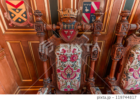 Palace Groslot, Orleans, France, interiors Palace Groslot, Orleans, France, interiors 119744817