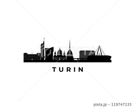 Vector Turin skyline.  119747135