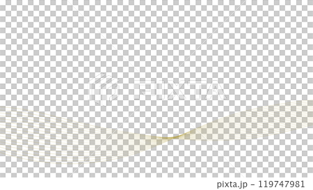 金色ウェーブのベクター背景画像 119747981