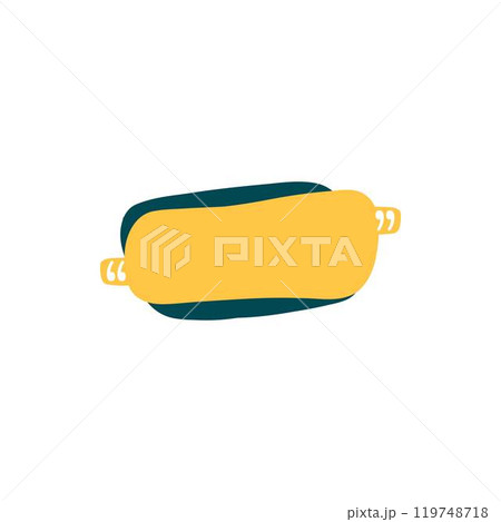 Quotes frame. Quote remark, mention quotations frame and callout text template. Talk remark quotation frames, citation memo or dialog box bubble. Isolated vector symbols icon Quotes frame. Quote remark, mention quotations frame and callout text template. Talk remark quotation frames, citation memo or dialog box bubble. Isolated vector symbols icon 119748718