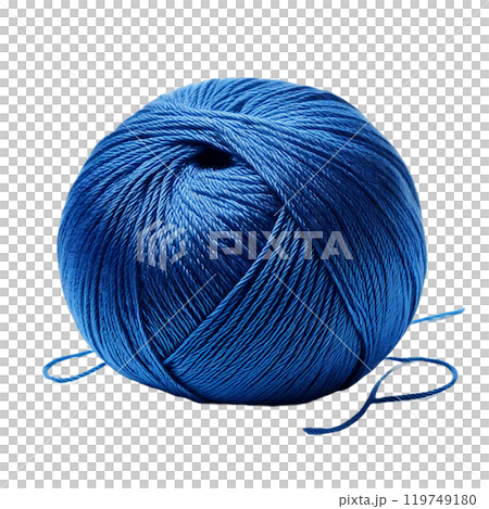 blue ball of yarn 119749180