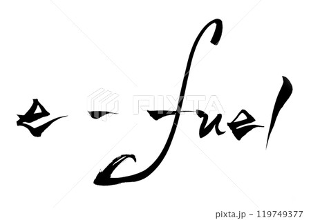 筆文字　e-fuel 119749377