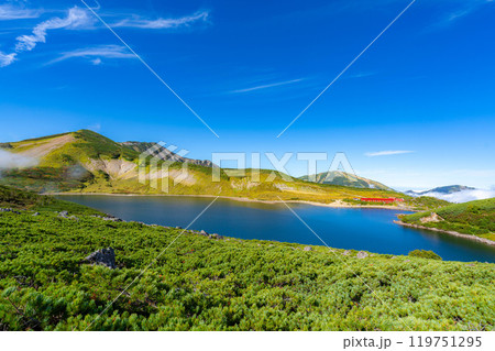 【山岳素材】初秋の白馬大池【長野県】 【山岳素材】初秋の白馬大池【長野県】 119751295