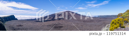 Aerial View of the Moon-like Landscape in Reunion. Aerial View of the Moon-like Landscape in Reunion. 119751314