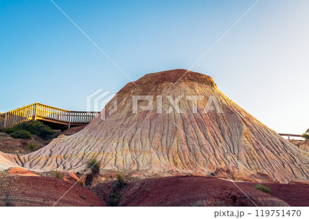 Hallett Cove Sugarloaf at sunset 119751470