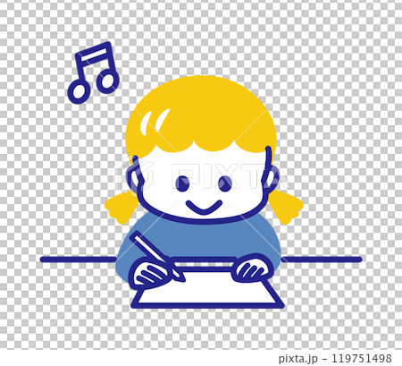 問題が分かって嬉しそうにする子ども 119751498