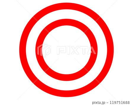 二重丸(赤) 二重丸(赤) 119751688