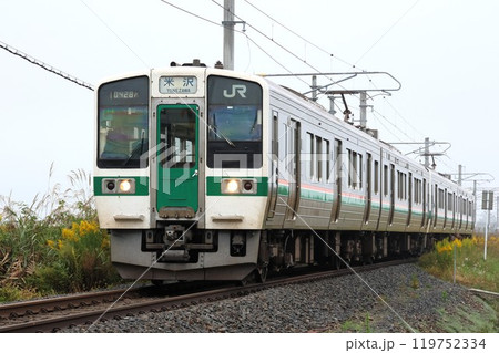 【JR東日本】719系5000番台（山形線：赤湯〜高畠） 119752334