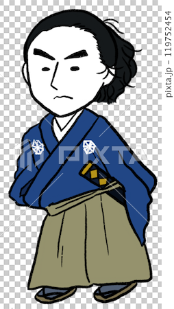 坂本龍馬插畫剪輯 119752454