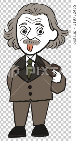 Einstein illustration cutout 119752455
