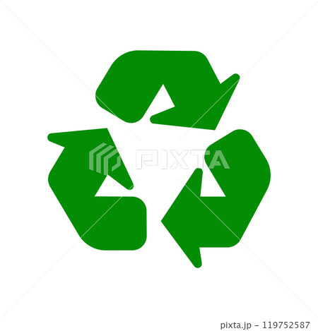 Recycle icon logo design template isolated illustration 119752587