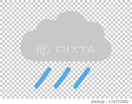 Rain icon illustration 119752802