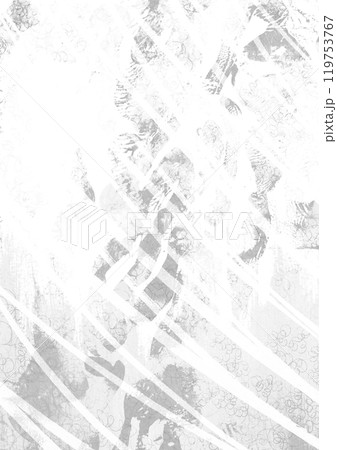 モノクロの水彩テクスチャ背景 モノクロの水彩テクスチャ背景 119753767