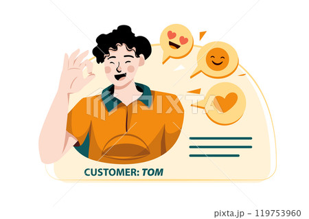 Customer Loyalty IllustrationCustomer Loyalty concept. Flat illustration isolated on white background Customer Loyalty IllustrationCustomer Loyalty concept. Flat illustration isolated on white background 119753960