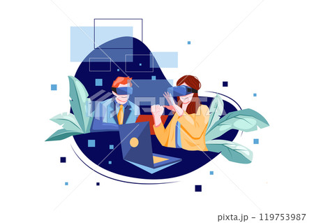 Virtual Business meeting Virtual Business meeting 119753987