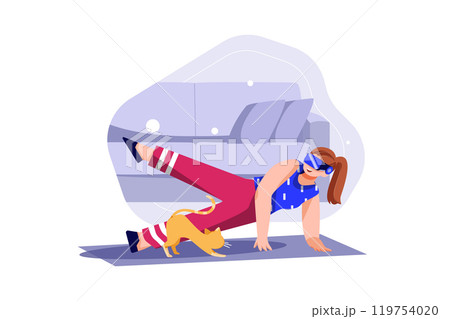 Virtual Fitness using VR Tech 119754020