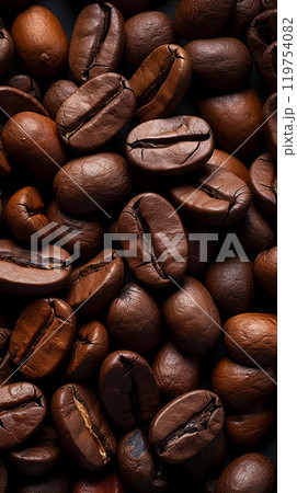Coffee been cup drink 119754082