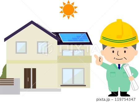 太陽光パネルを取り付ける工事 太陽光パネルを取り付ける工事 119754347