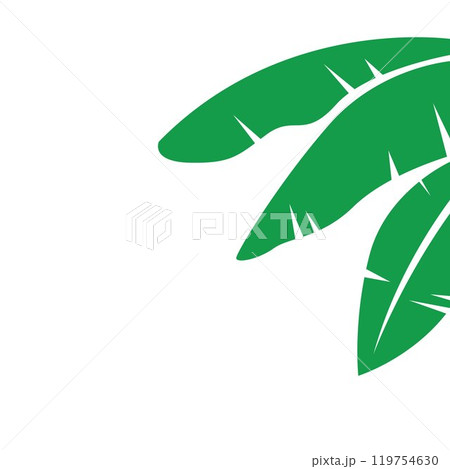 banana leaves vector element design template 119754630