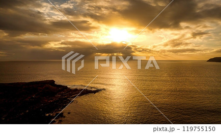 Muckcross Head Donegal Ireland - The breathtaking beauty of the stunning seascape at sunset, with 119755150