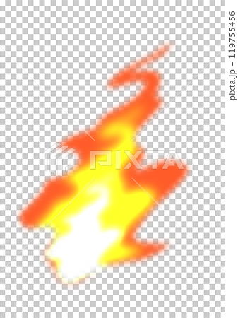Red fireball illustration 119755456
