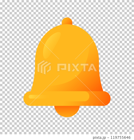 Bell icon. Gradient color. Bell icon. Gradient color. 119755646