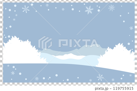 冬季可愛背景框素材 冬季可愛背景框素材 119755915
