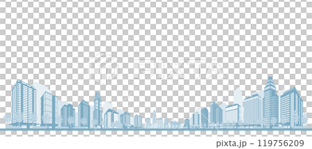 以陰影表達的城市景觀的插圖。 119756209