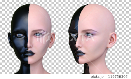 Close-up of a woman's face Close-up of a woman's face 119756305