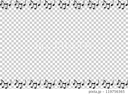 Musical note melody frame Musical note melody frame 119756365