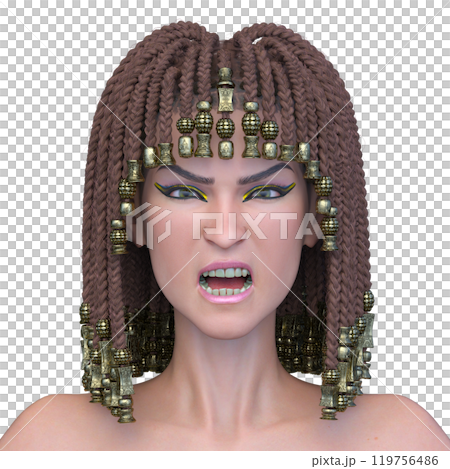 クレオパトラメイクの女性 119756486