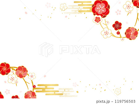 梅の花 背景イラスト 梅の花 背景イラスト 119756503