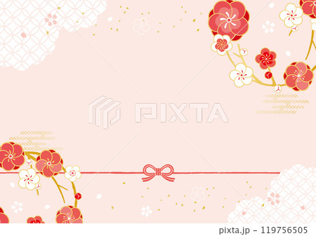 梅の花　背景イラスト 119756505
