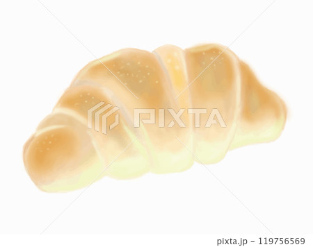 リアルなテイストで描いた塩パン リアルなテイストで描いた塩パン 119756569