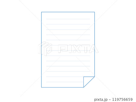 メモ用紙のイラスト メモ用紙のイラスト 119756659