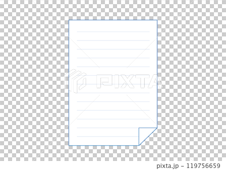 メモ用紙のイラスト メモ用紙のイラスト 119756659