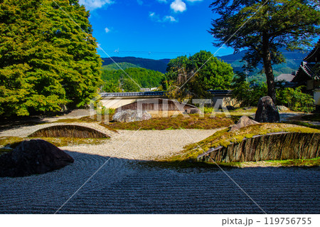 【京都風景】実相院　枯山水のこころのお庭 119756755