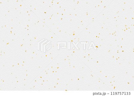 金箔のある白色の和紙 119757133