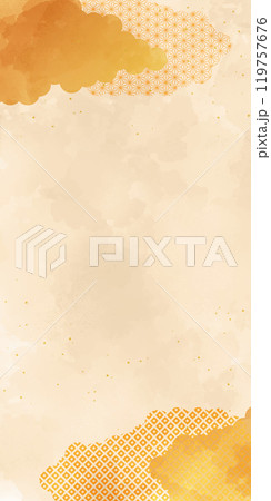 雲の和柄背景素材 119757676