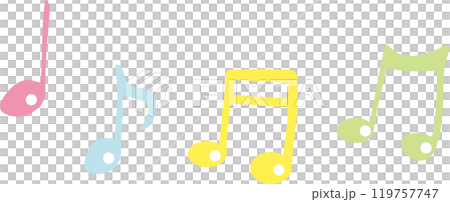音符 メロディライン 音符 メロディライン 119757747