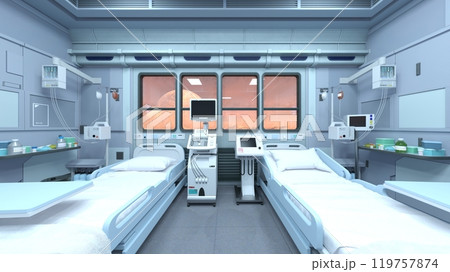 宇宙船内の病室 宇宙船内の病室 119757874