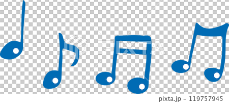 Musical notes melody line 119757945