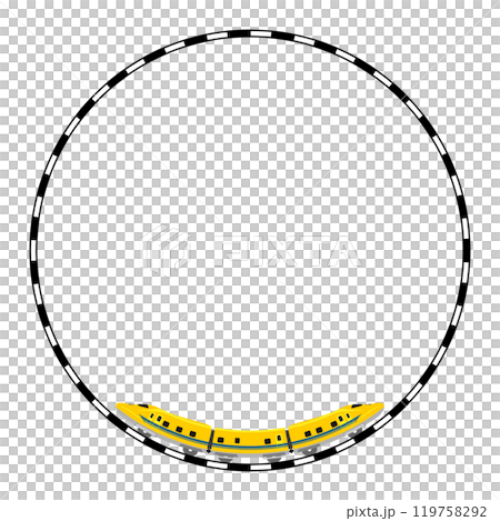 Toy-style 923-type Doctor Yellow and a circular track frame 119758292