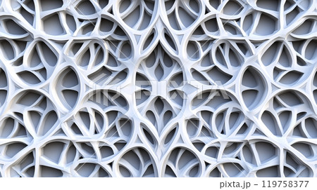 Geometric 3D background with high-tech design, intricate lattice and shadow effects 119758377