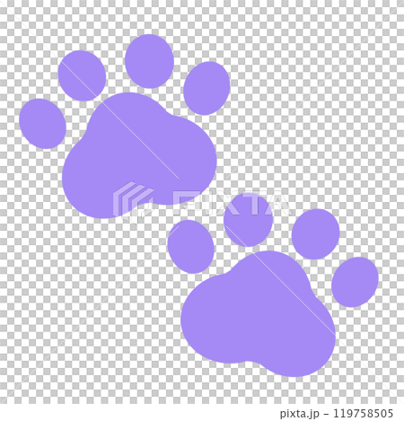 2 simple animal footprints 119758505