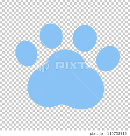 Simple animal footprint material 119758516