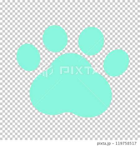 簡單的動物足跡素材 119758517